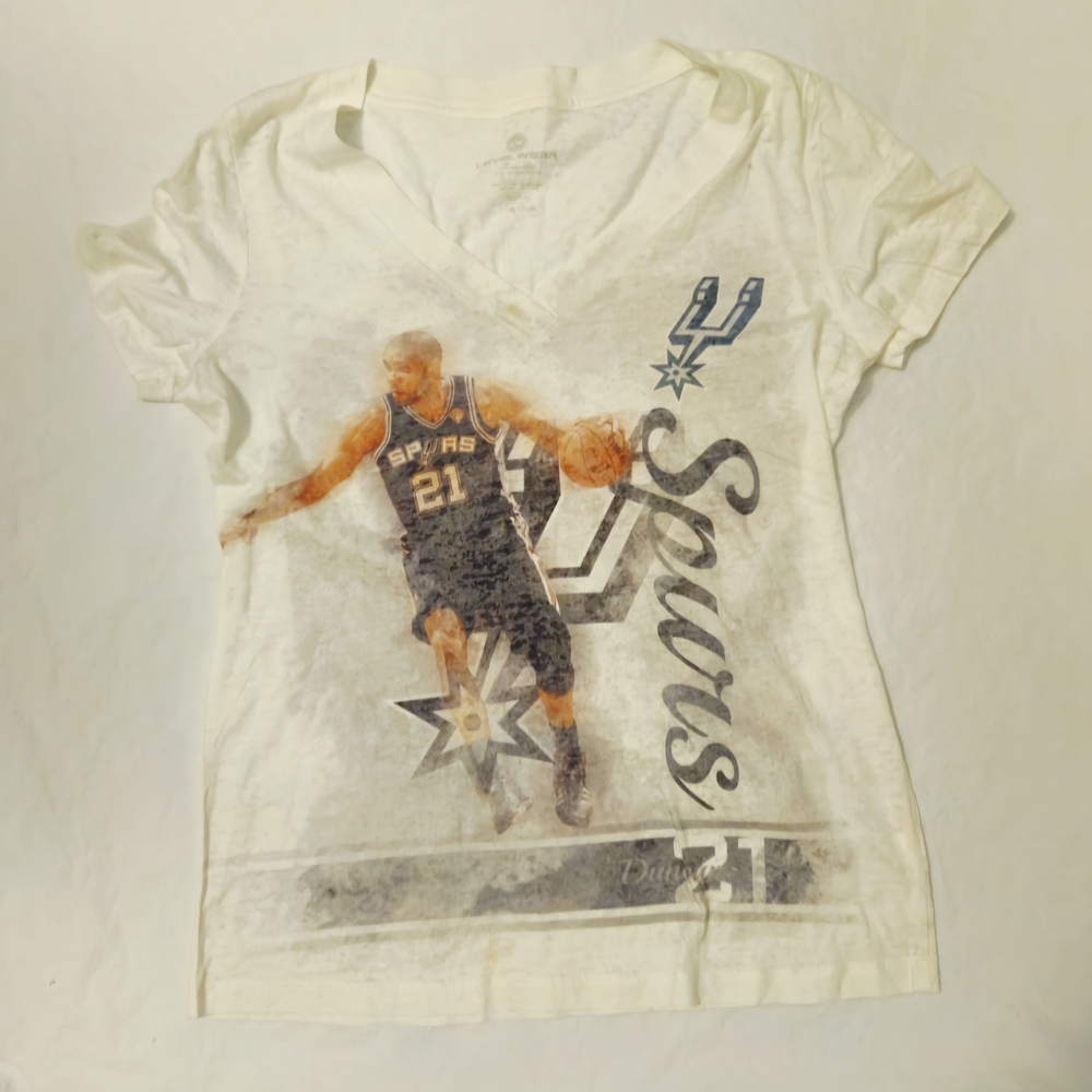 Women's White Spurs Graphic Short Sleeve Tee